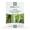 loofah luffa cylindrical vegetable seeds 